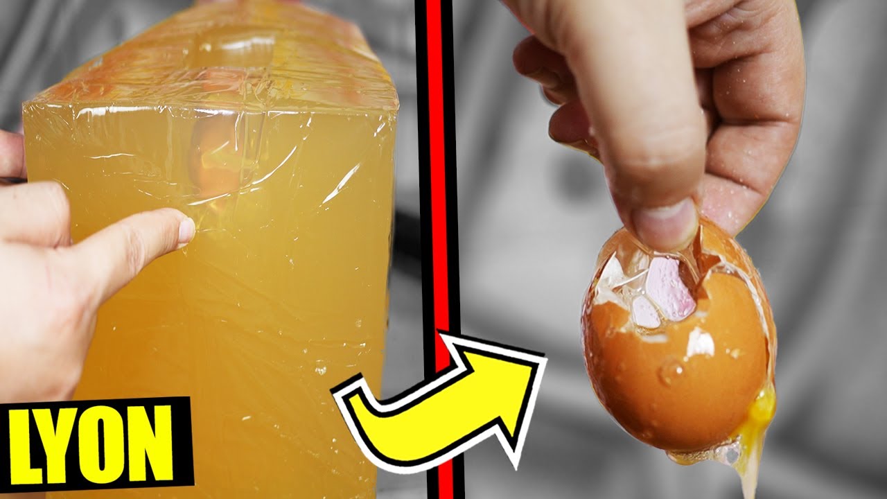 DISTRUGGO UN UOVO PROTETTO DAL GEL BALISTICO!!