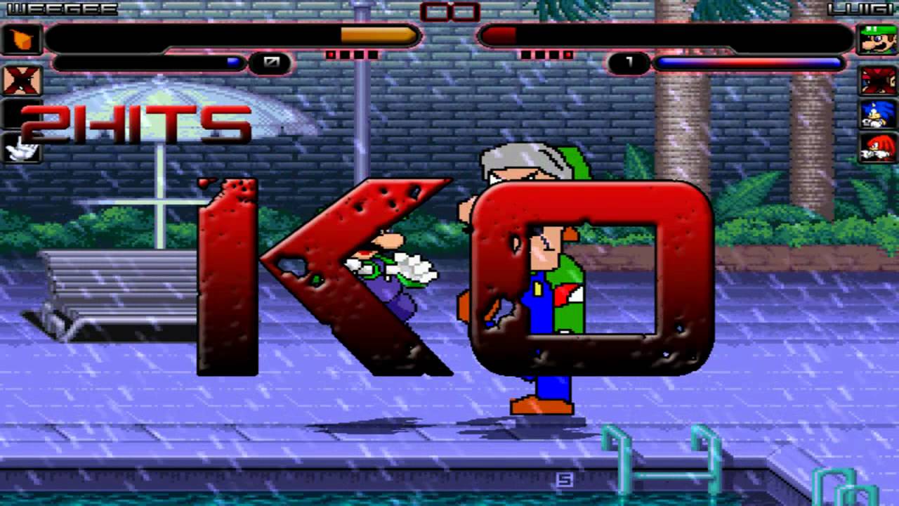 TheMattalocalypse Random Mugen Battle - 025 - Team Nintenjects (4) VS. Team Mario (4)