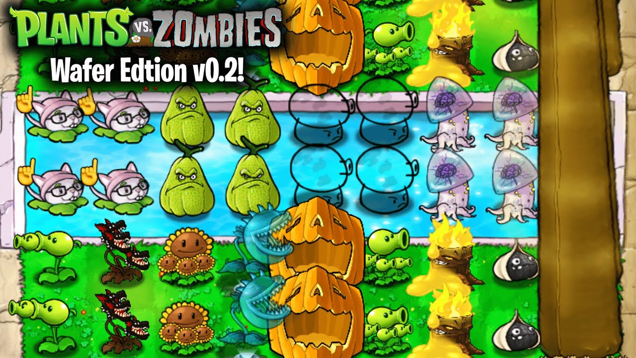 Plants vs Zombies Wafer Edition v0.2 | Three Headed Dog, Black Pepper, Hakimi & More | Download