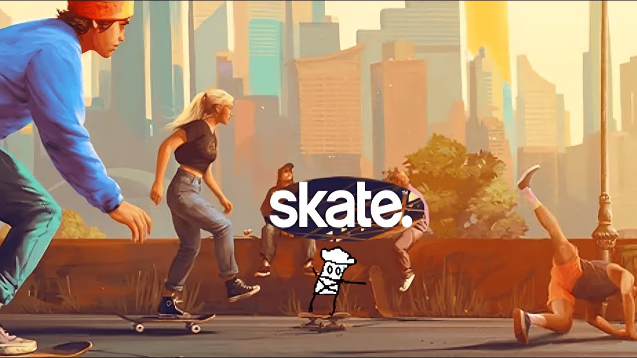 absolute idiot plays skate.
