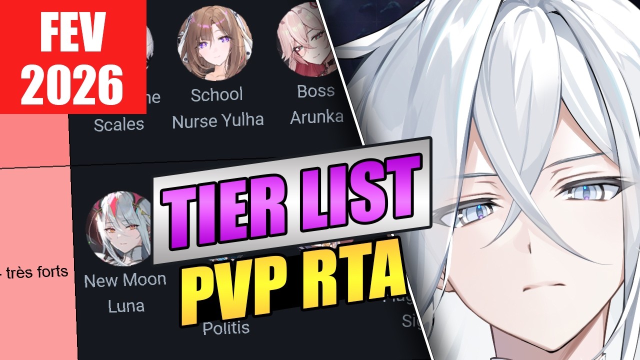 Tier list PvP RTA spring - février 2026 Epic Seven