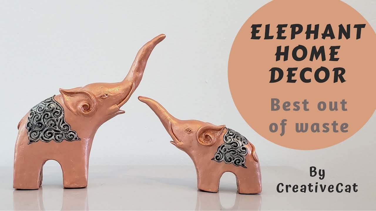 Elephant Home Decor/Best out of waste/Upcycling idea/art and craft/cardboard craft