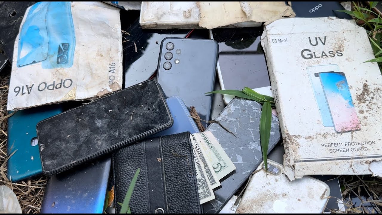 Surprised to see Samsung Galaxy A13 and money that I Found from Garbage Dumps! Restore old oppo A5s