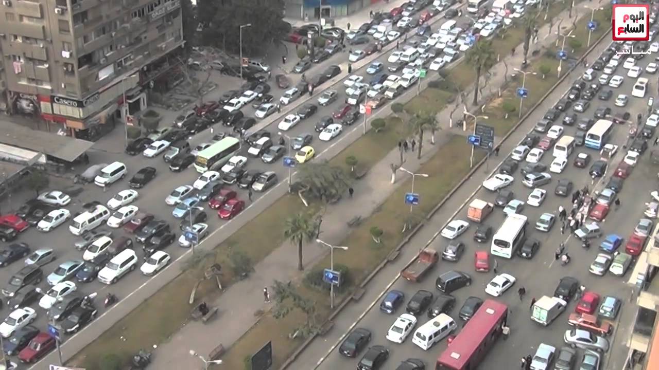 إختناق مرورى فى شوارع القاهرة