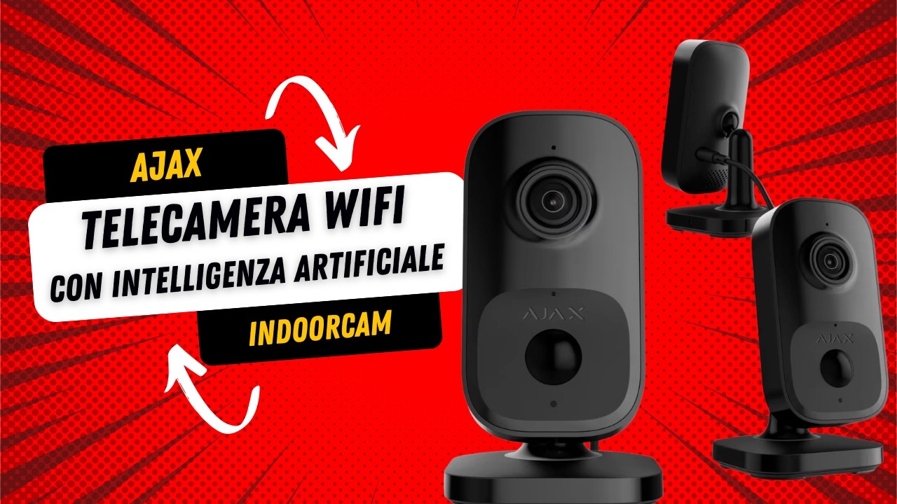 Ajax IndoorCam - Telecamera WIFI con intelligenza artificiale integrata con ALLARME