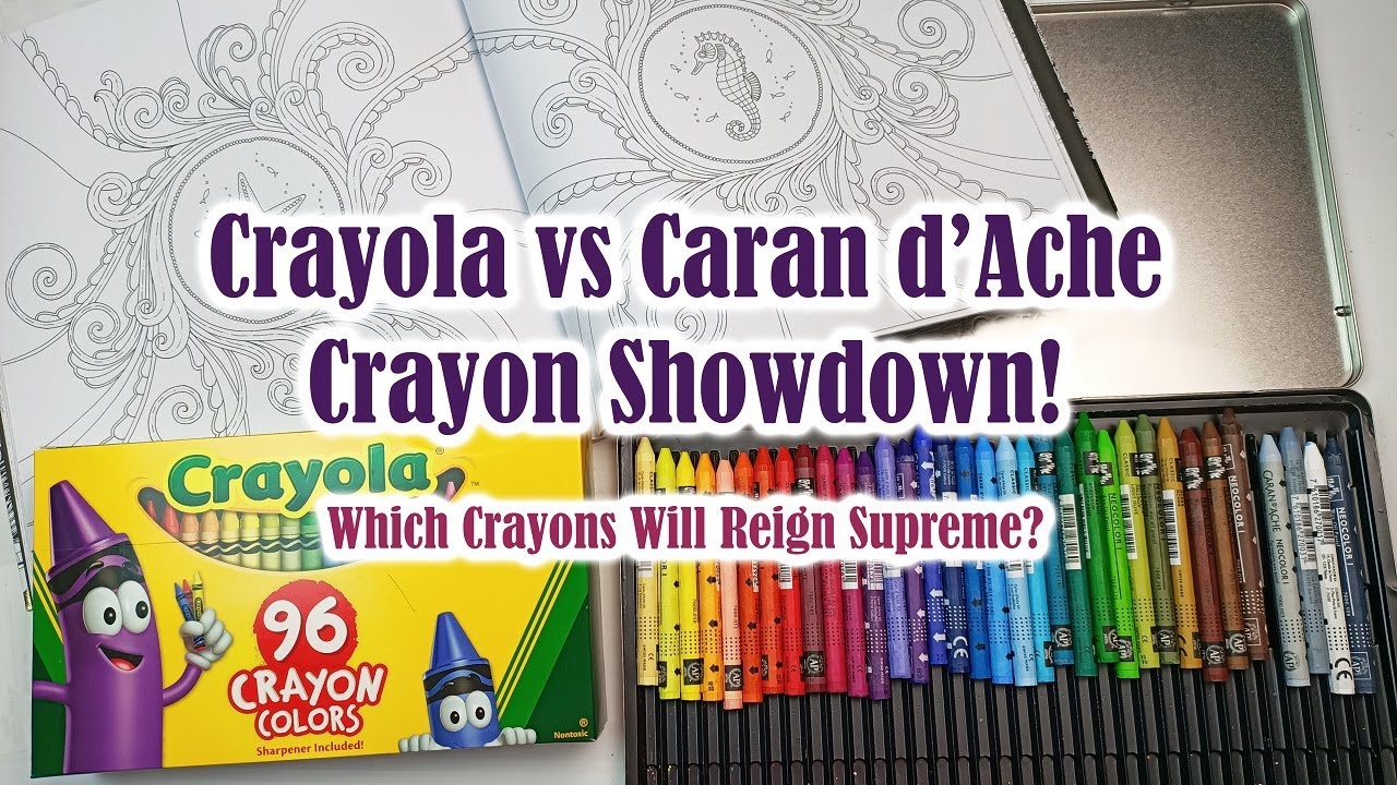 Crayola vs Caran d'Ache Crayon Showdown! Comparing Cheap and Expensive Crayons - Which is Better?