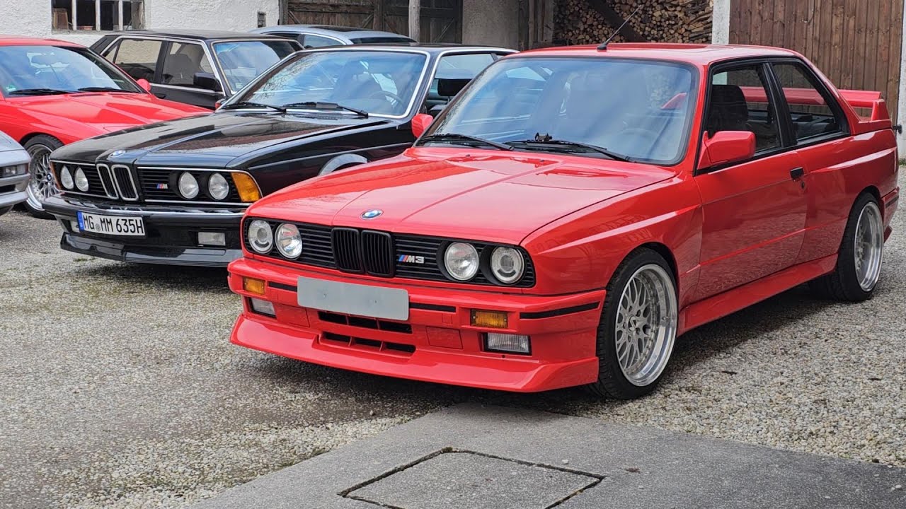 Back from USA. BMW M3 E30 S14 US Modell mit selten guter Ausstattung in Brillantrot. Super Zustand
