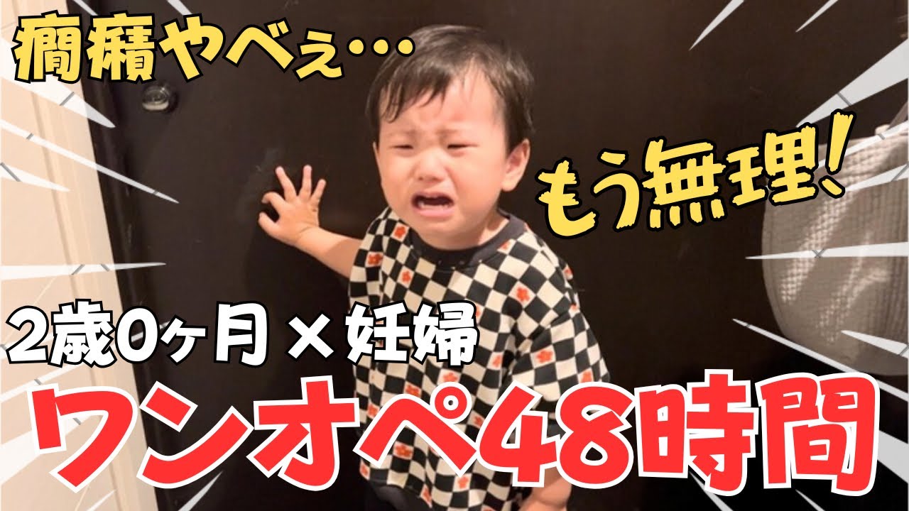 【休日ワンオペ育児】イヤイヤ期癇癪やばすぎ限界。一応妊婦なんですけど泣【2歳】