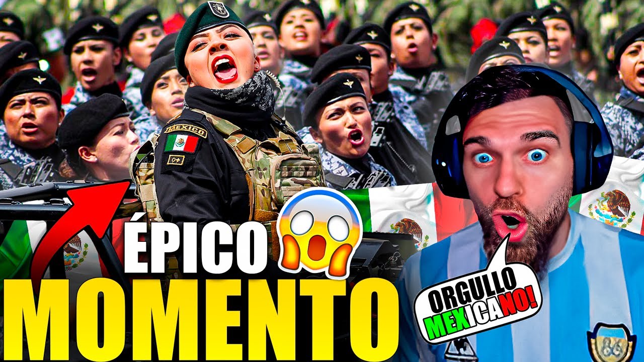 🤯 ARGENTINO IMPRESIONADO ante las IMPONENTES TROPAS FEMENINAS de MÉXICO!