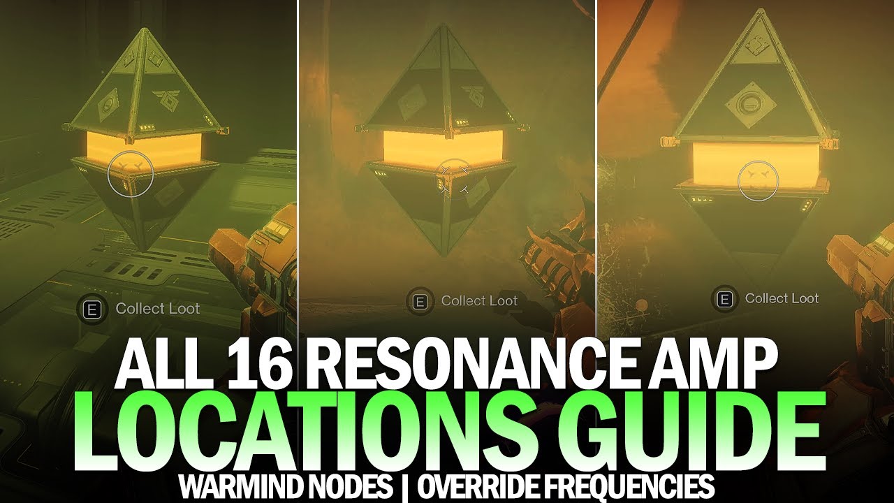 All 16 Resonance Amp Locations Guide (Warmind Nodes Found Triumphs)  [Destiny 2]