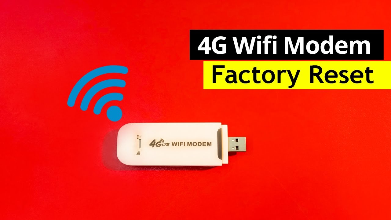 4G USB Wifi  Modem Reset, 4G Lte Wifi USB Modem Factory Reset Solution