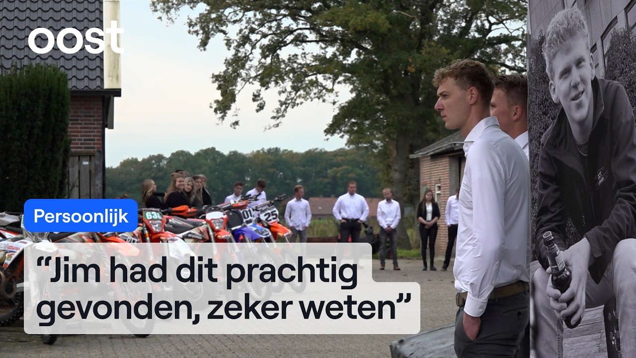 Kameradengroep neemt met enorme erehaag afscheid van Jim (21) | Oost