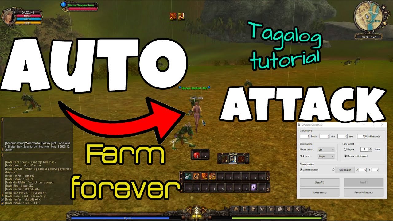 SHAIYA AUTO ATTACK AND AUTO FARM 2023