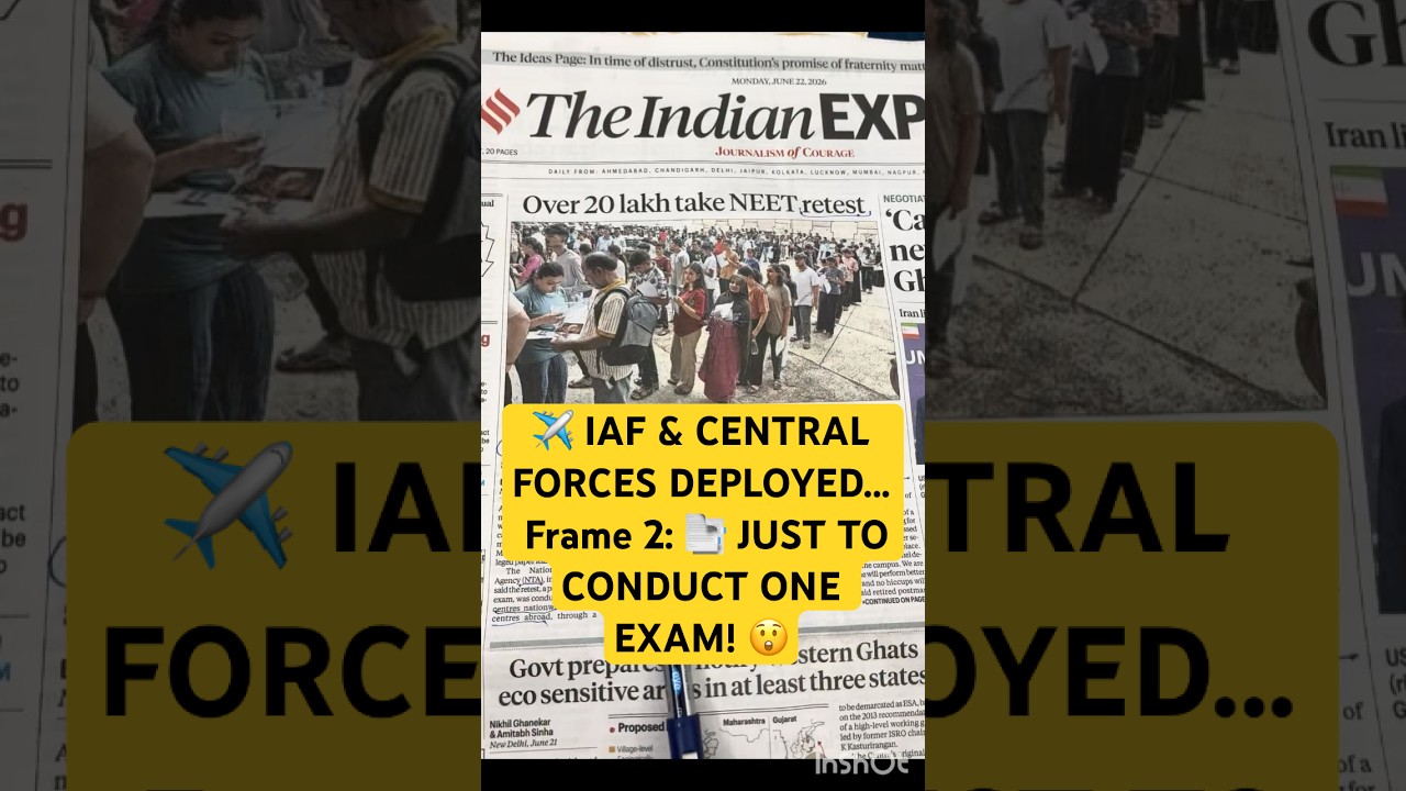 Inside India&rsquo;s Biggest Exam Retake: NEET-UG Under High Security 📝