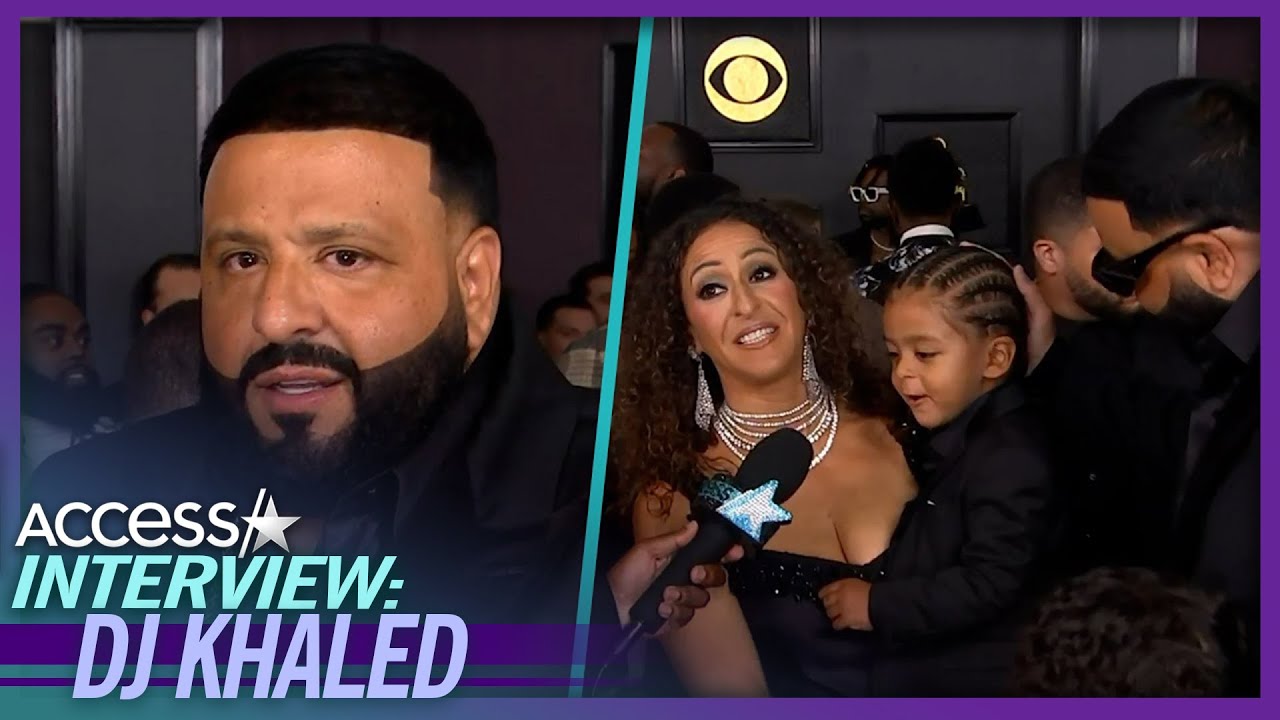 DJ Khaled's Kids Crash His 2023 Grammys Intv