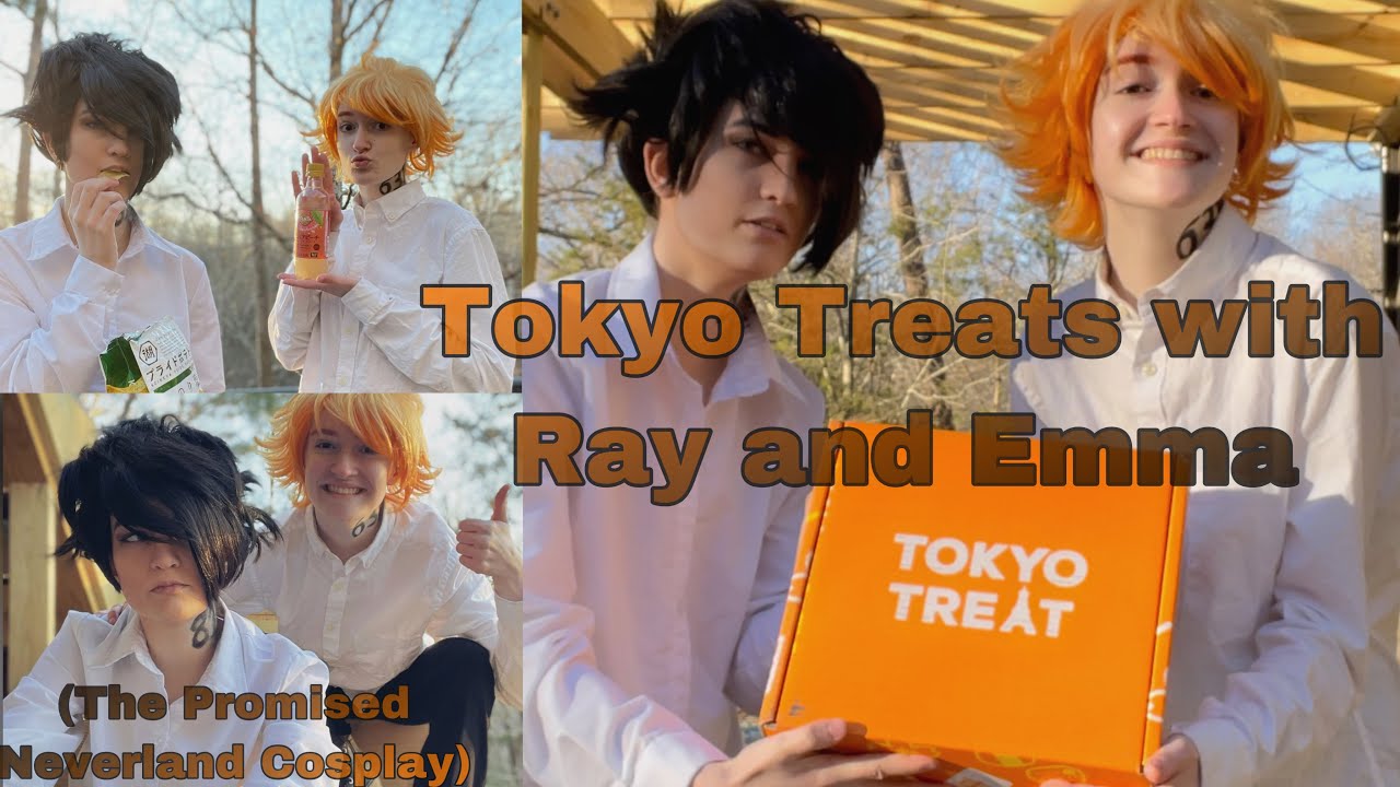 Tokyo Treats Haul with Ray and Emma! (The Promised Neverland Cosplay)