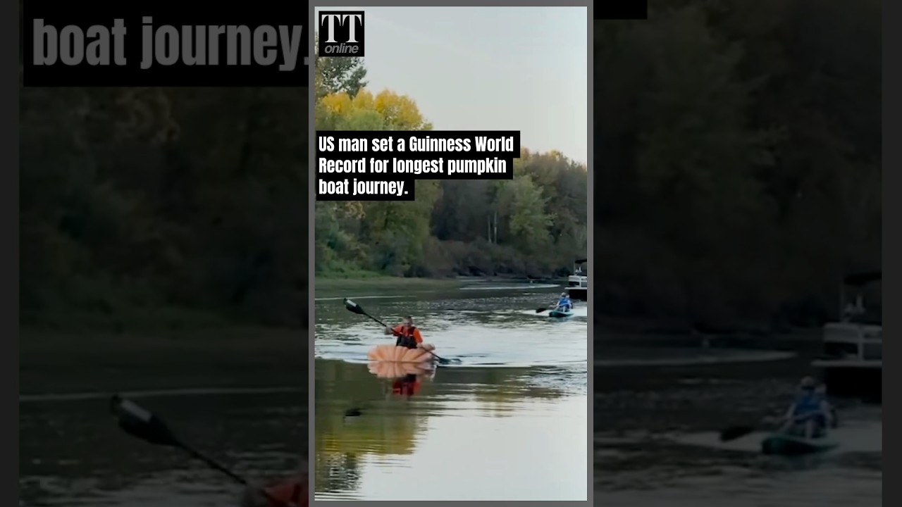 Longest 'Pumpkin Boat' Journey, US Man Sets World Record!