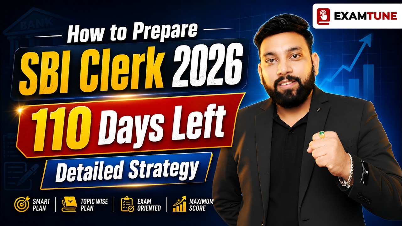 SBI Clerk Notification 2026🔥| SBI Clerk 2026: Best Preparation Strategy (Full Beginner Plan) |