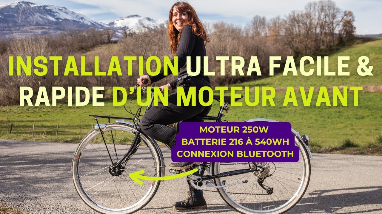 Montage kit électrique Ultra avant : le plus PETIT des moteurs Bluetooth !