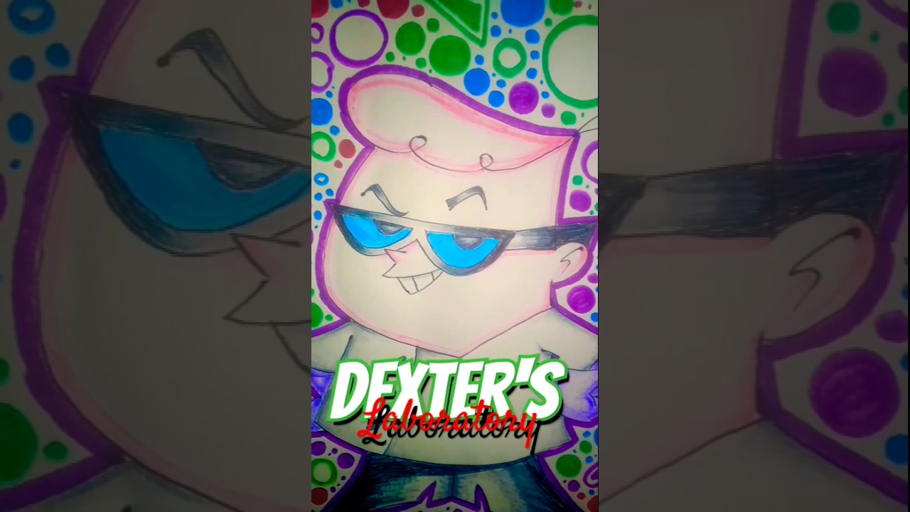 A drawing of Dexter from Dexter's laboratory. hopefully the audio sounds fine.