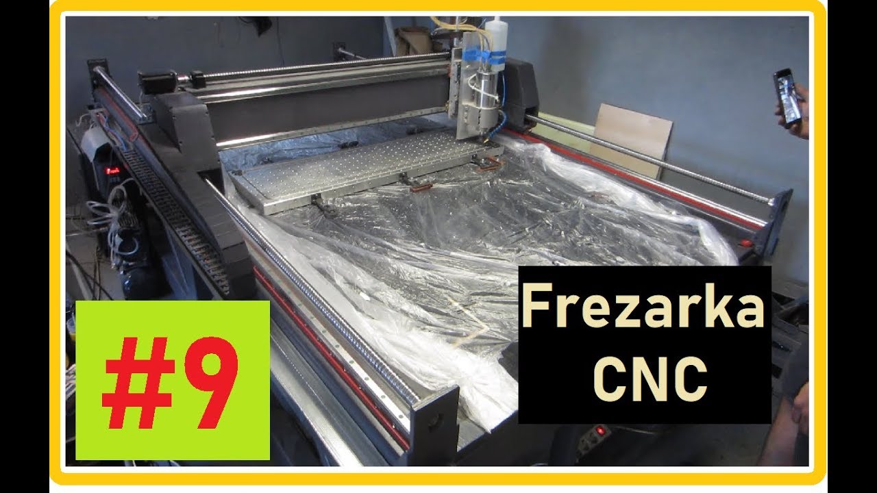 Frezarka CNC Kolumnowa #9 montaż ,stół, prowadnice, ramie , szafa Homemade Milling Machines CNC
