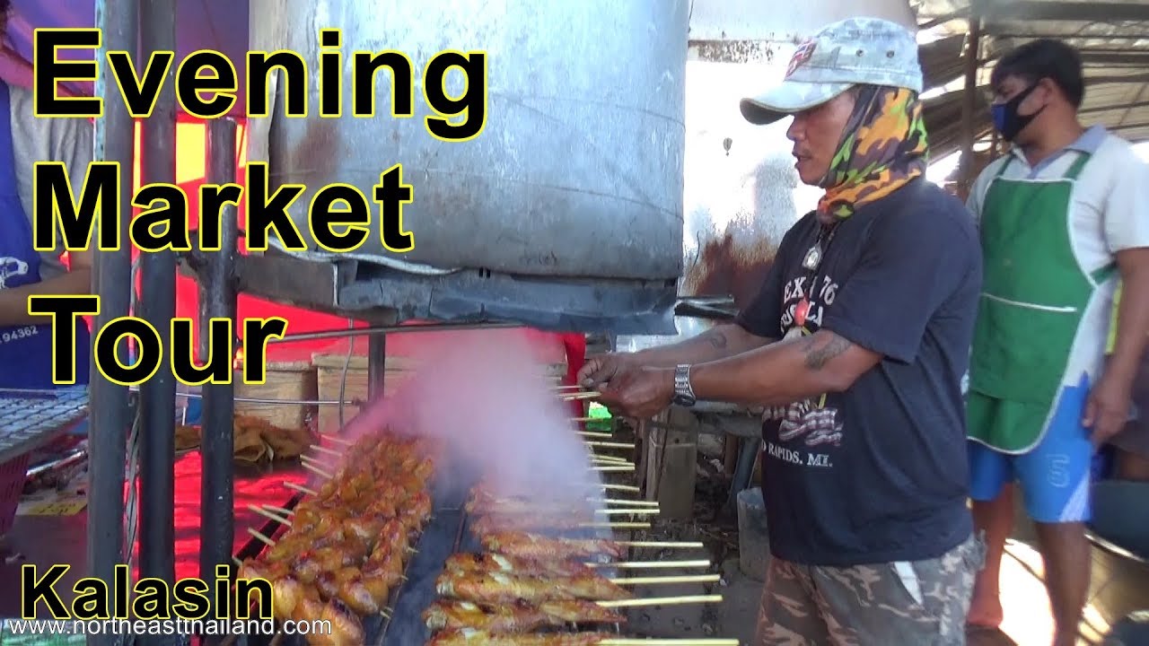 Evening Market Tour, Lampao Kalasin, Thailand.