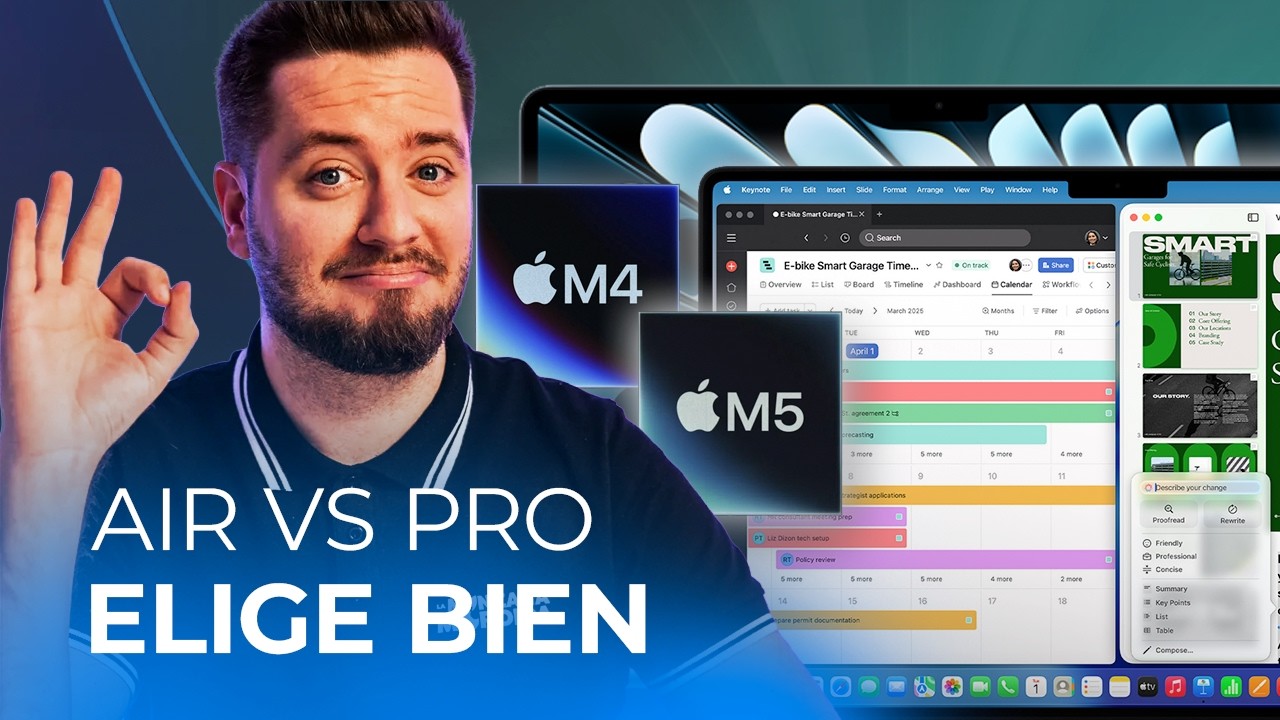 MacBook Air M4 o Pro M5: Responde a ESTA pregunta para no equivocarte al comprar