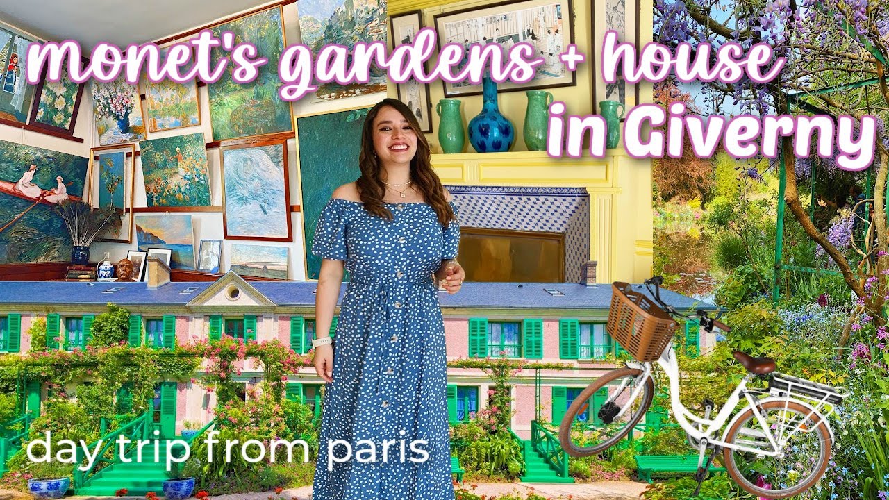 A Relaxing Day In Giverny, France 💐 *biking to claude monet's house* 🚲