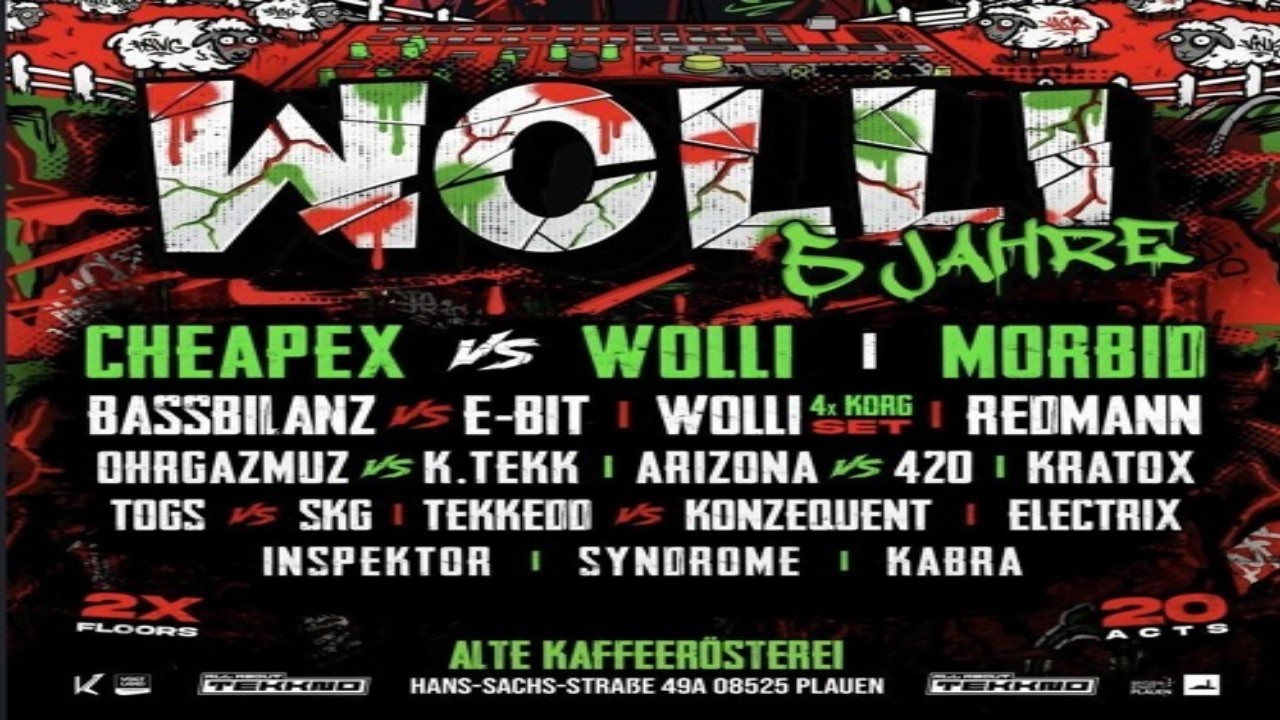 Wolli - 5 Jahre Wolli @ Alte Kaffeer&ouml;sterei Plauen 14.03.2026