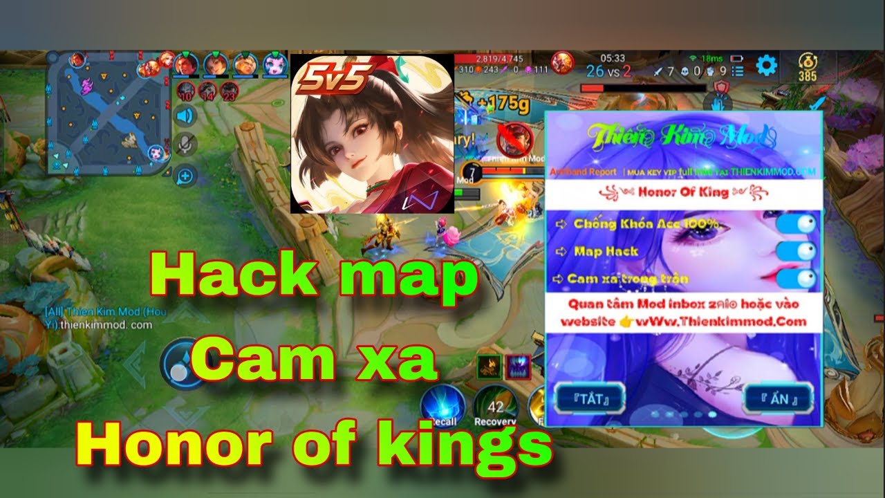 UPDATE MAP HACK HONOR OF KINGS MỚI NHẤT | HACK MAP + CAM XA, CHỐNG  KHÓA ACC 100% LEO RANK ỔN ĐỊNH