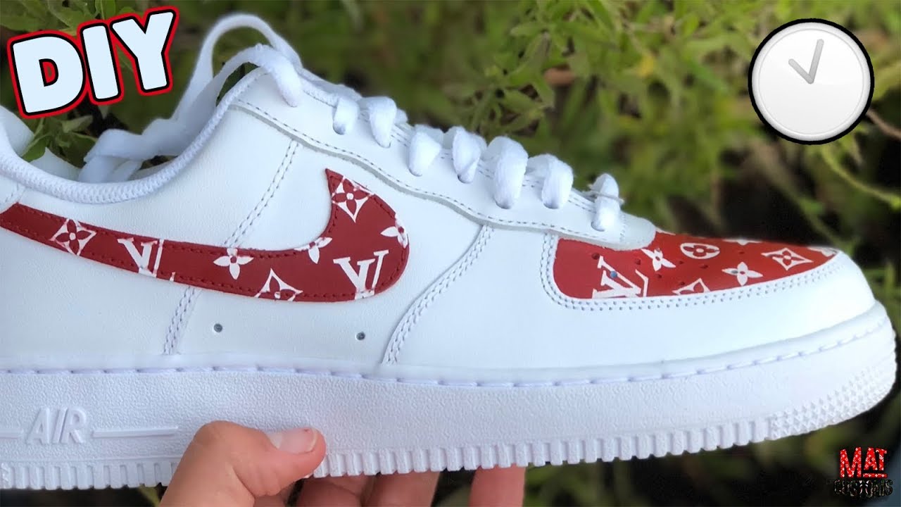 CUSTOM AIR FORCE 1's x LOUIS VUITTON - (Stop Motion) + (Timelapse Tutorial)