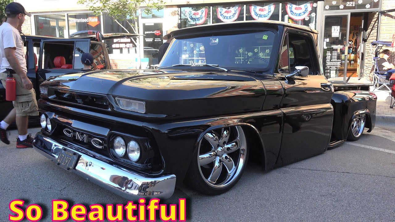 Garage Built Custom 1965 GMC Pickup  Truck  - On AirBags?????- Morris C Cruise Nights