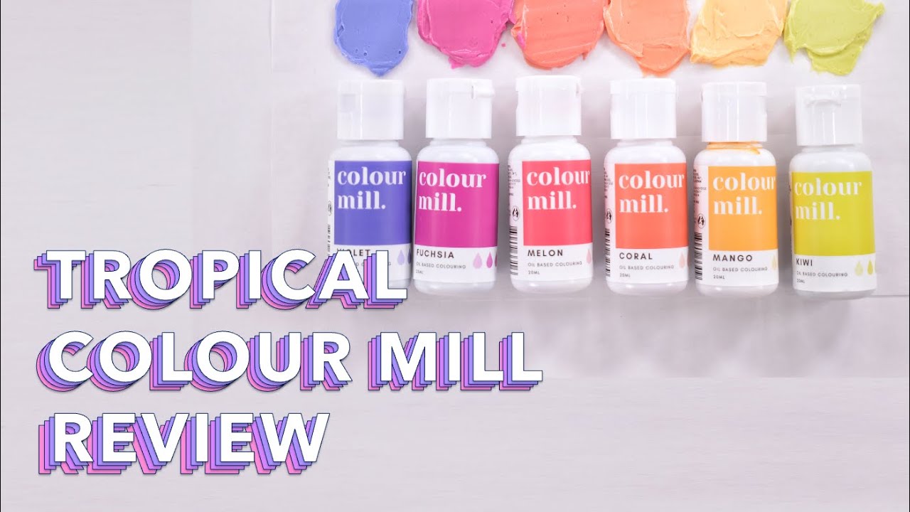 NEW Coulour Mill oil based tropical food color review