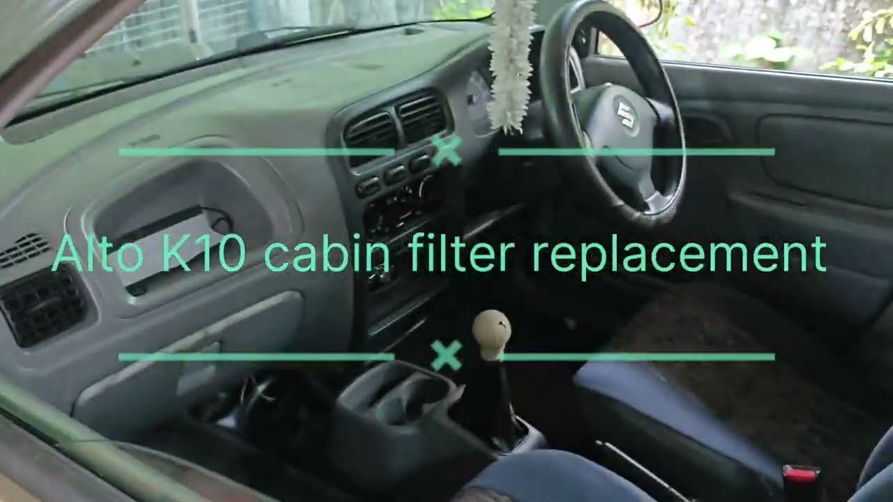 How to change cabin filter /Alto K10 AC filter replacement Alto ac filter change #suzuki #alto