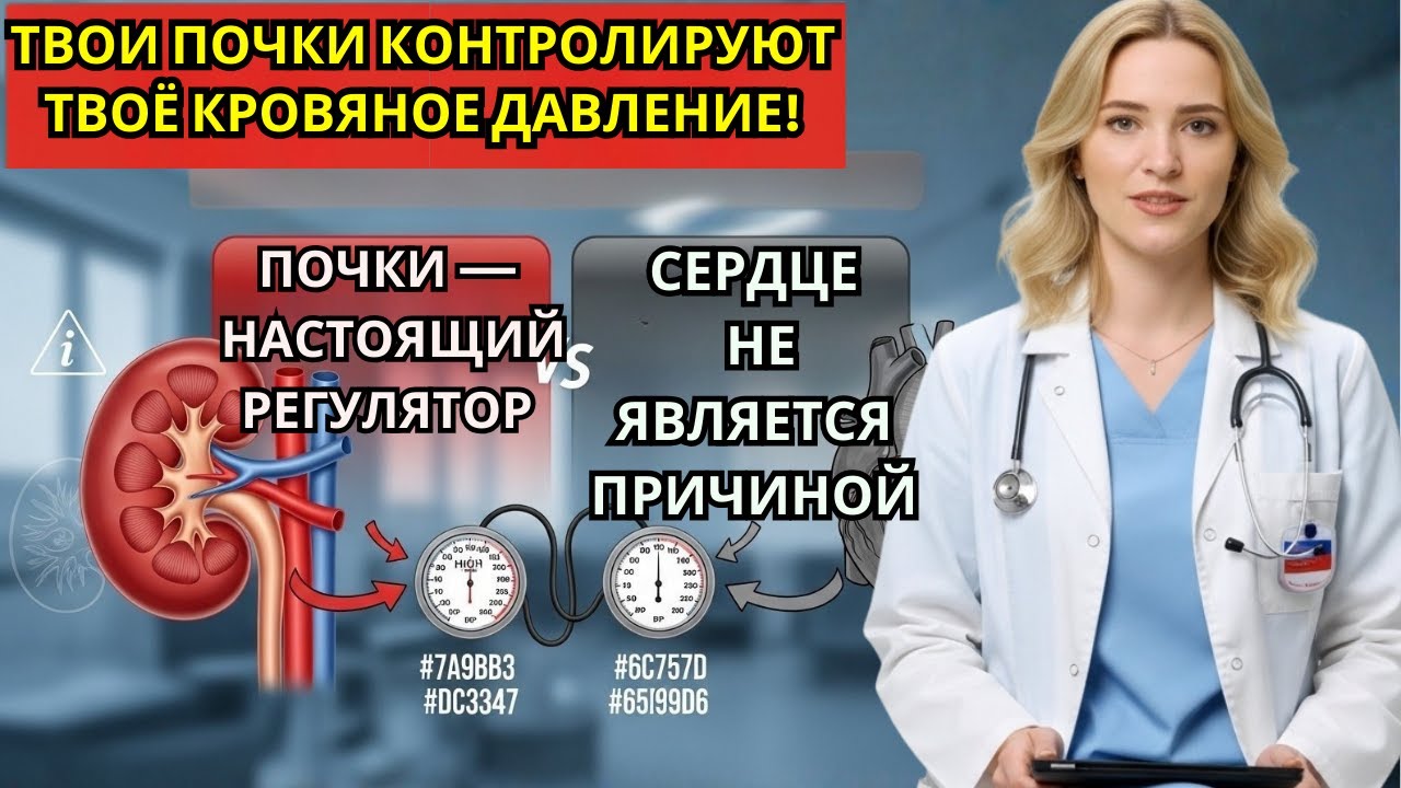 Ваши ПОЧКИ Контролируют Давление - Не Сердце (Почему Лекарства От Давления Перестают Работать)