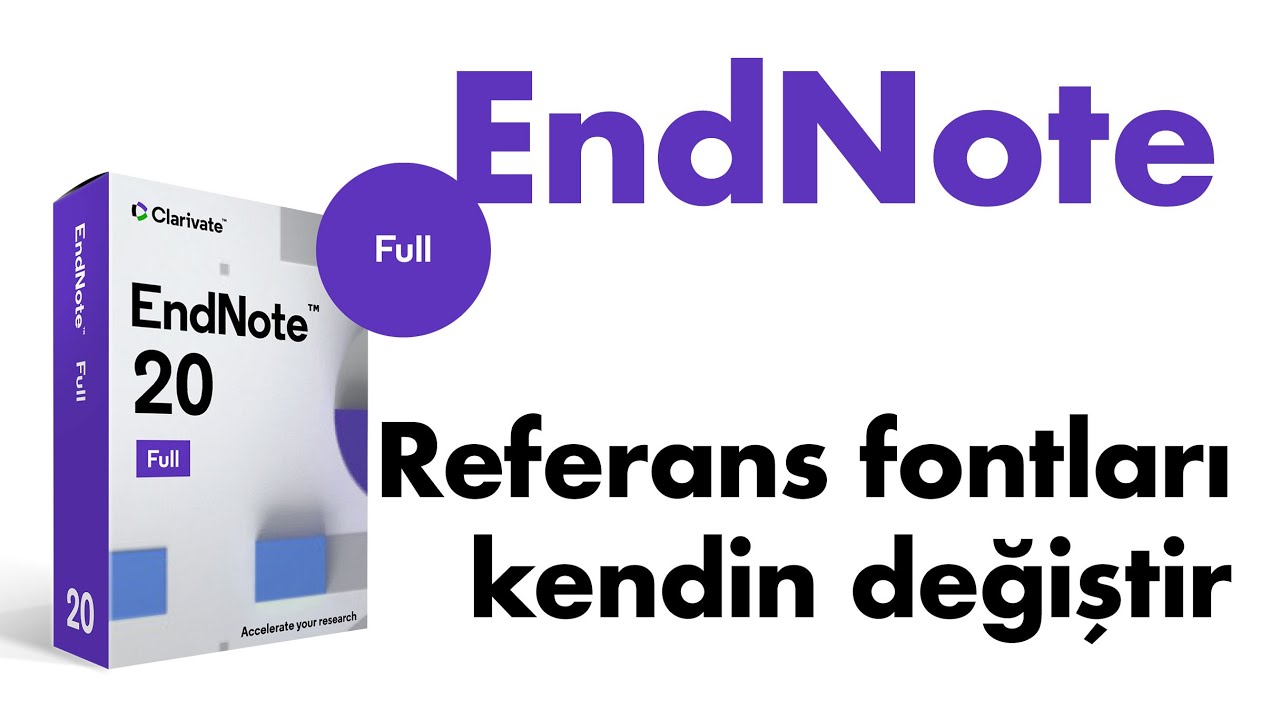 EndNote Programında template ayarlarını düzenleme