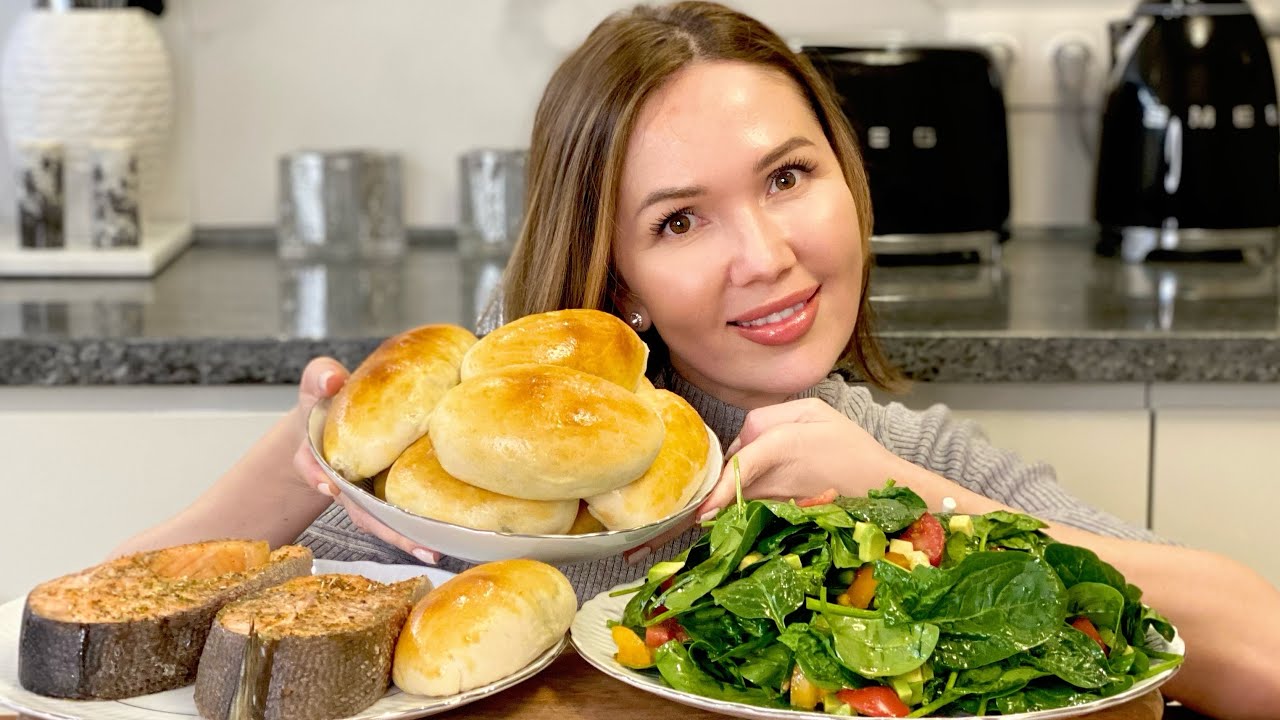 Россия моими глазами | рыба и овощной салат | Пироги | Мукбанг