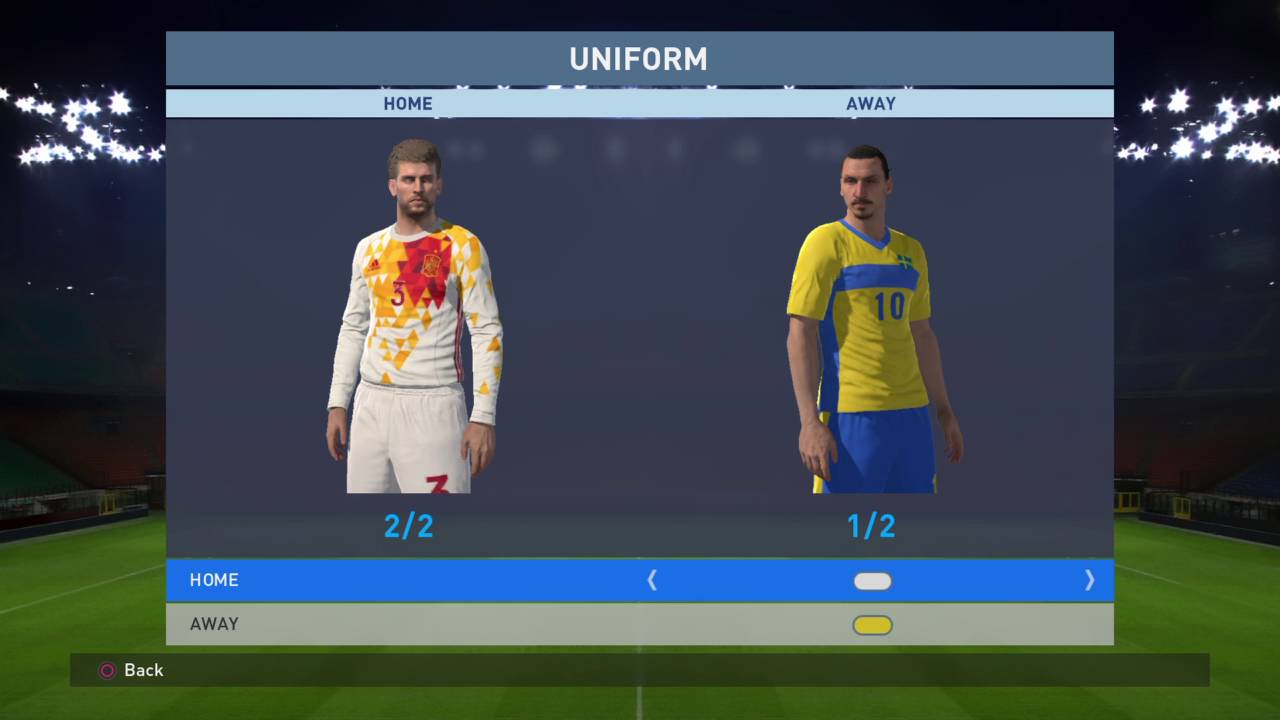 Pes 2016 All International Teams Jersey's and Rating