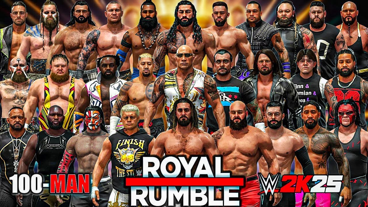 WWE 2K25: 100-Man Royal Rumble -  Who Will Survive?