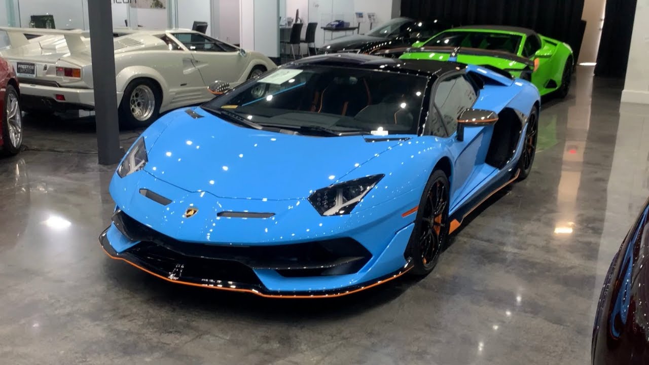 2020 Lamborghini Aventador SVJ Roadster Baby Blue 6.5L V12 759HP!!!