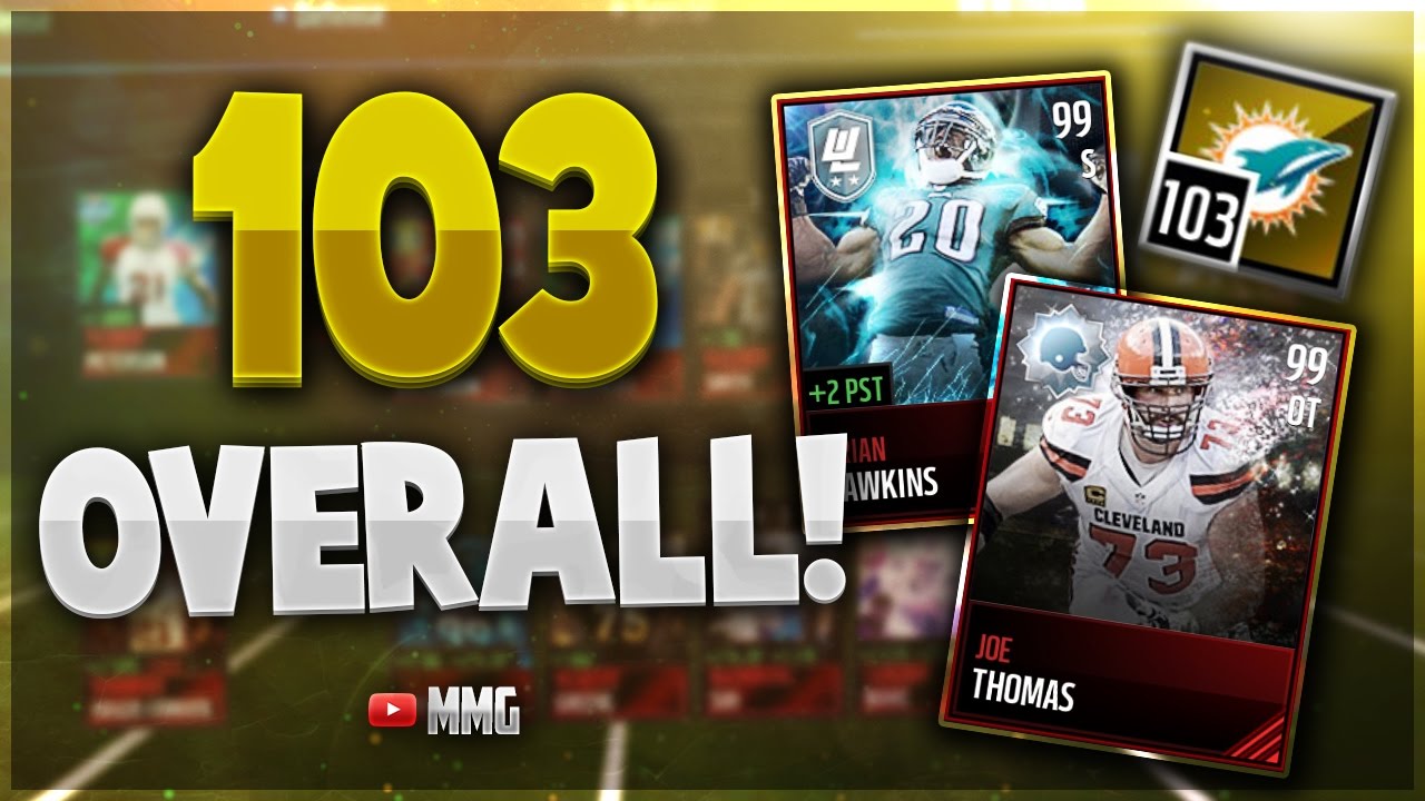 103 OVERALL TEAM! Madden Mobile 17