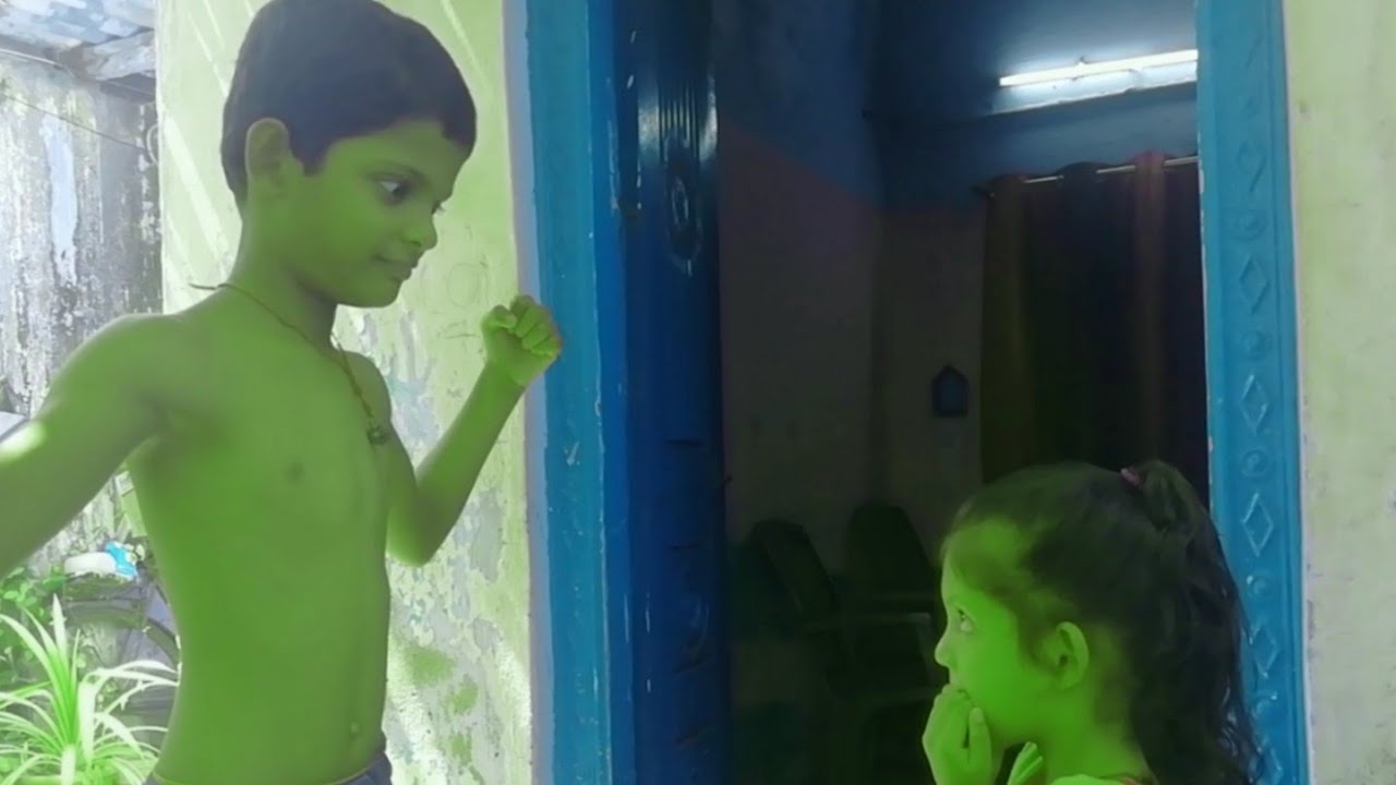 The Hulk transformation in real life//hungry kid//thaman//anika channel