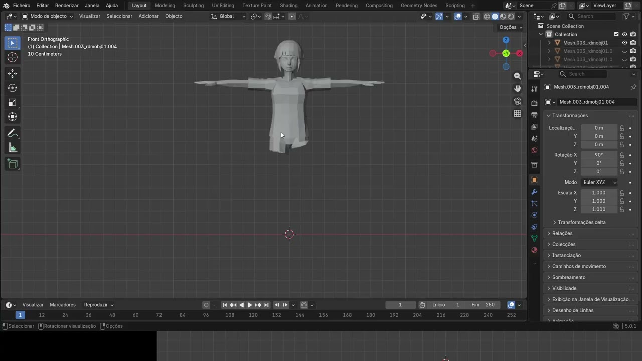 dividindo modelo 3D bt3