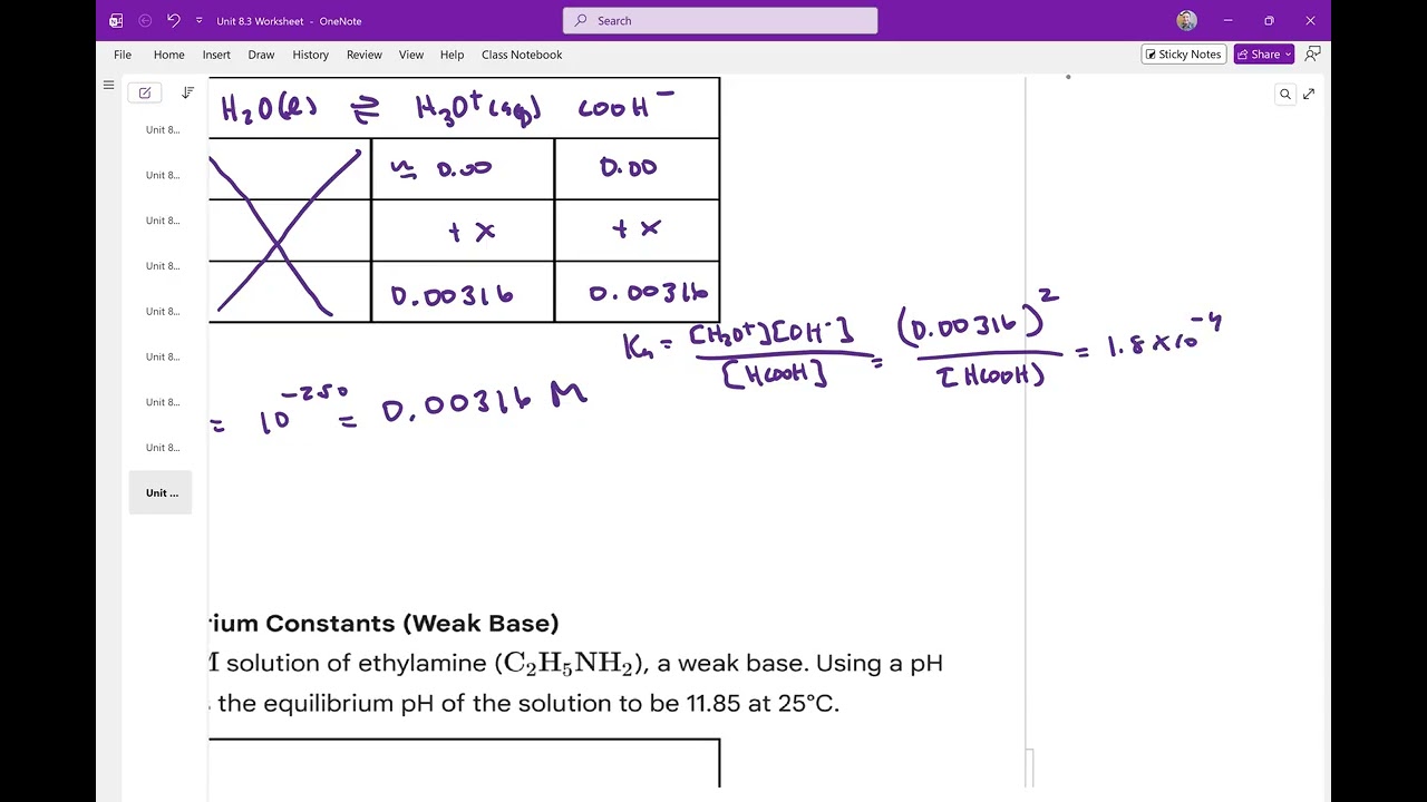 AP Chemistry Unit 8.3 Questions 3-4