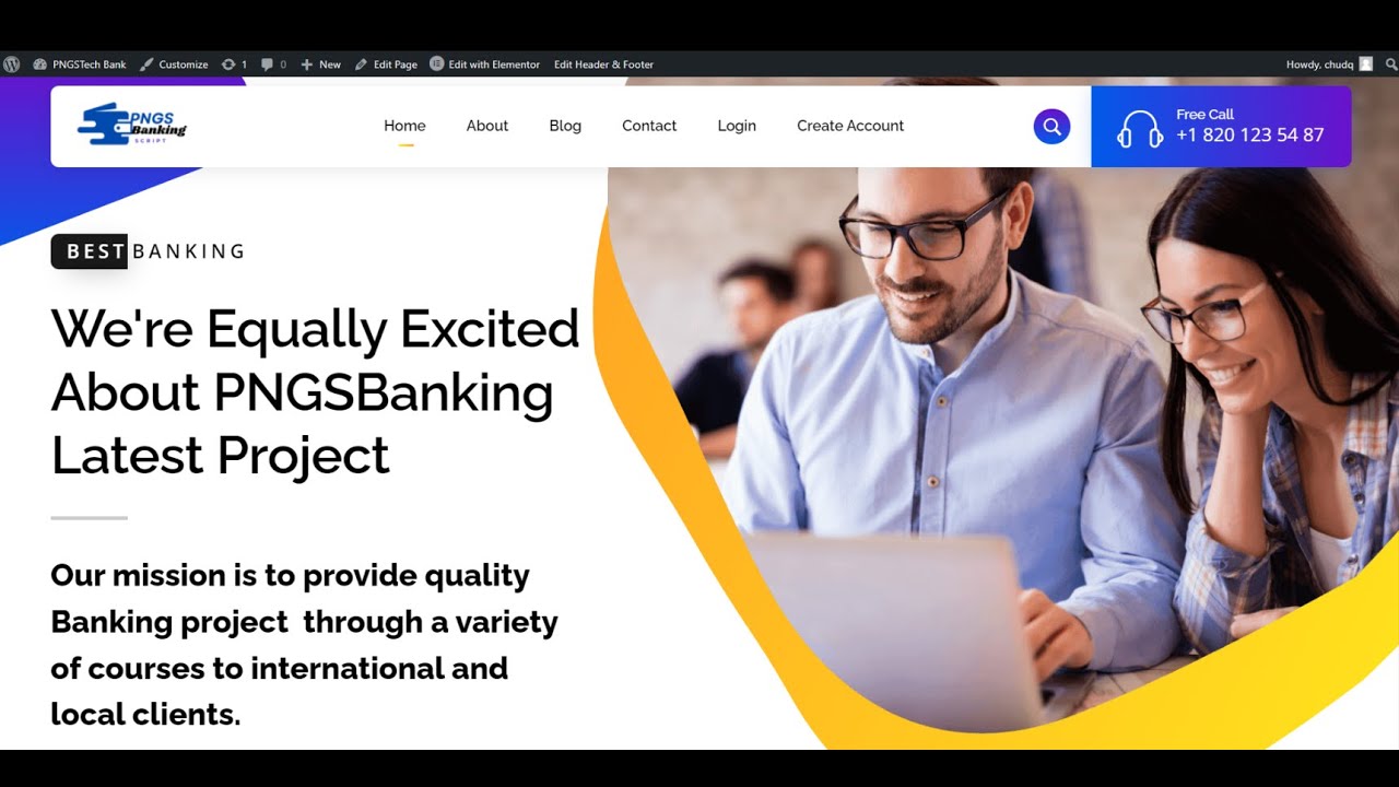 How to create an online banking website with WordPress.
