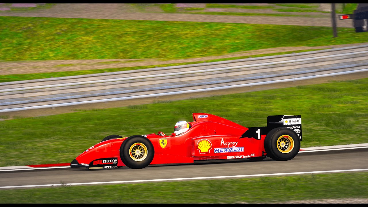 Michael Schumacher - Ferrari F310 |  Nürburgring  | Legend AI | F1 2013 Gameplay