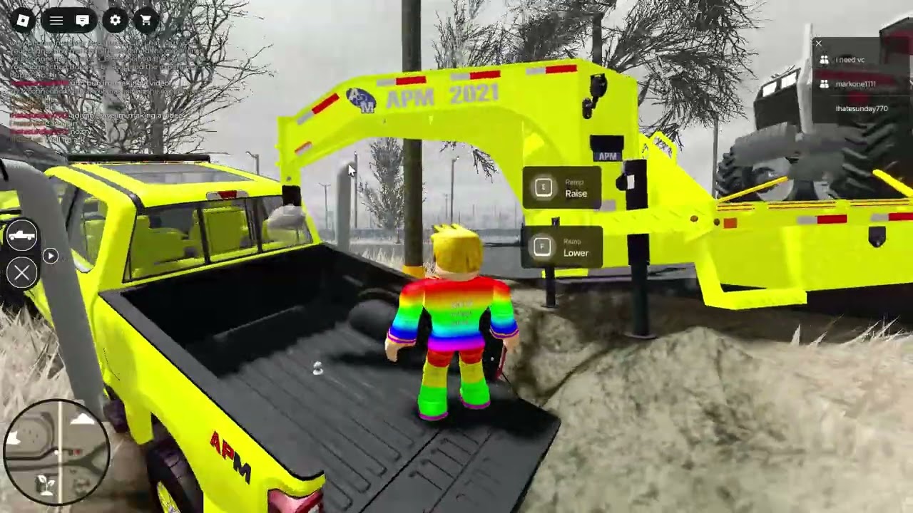 loading a tractor to a new farm