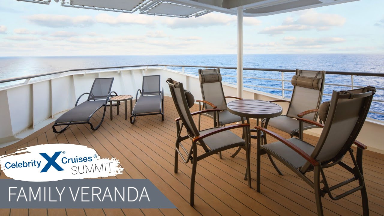Celebrity Summit | Family Veranda Stateroom Full Walkthrough Tour & Review 4K