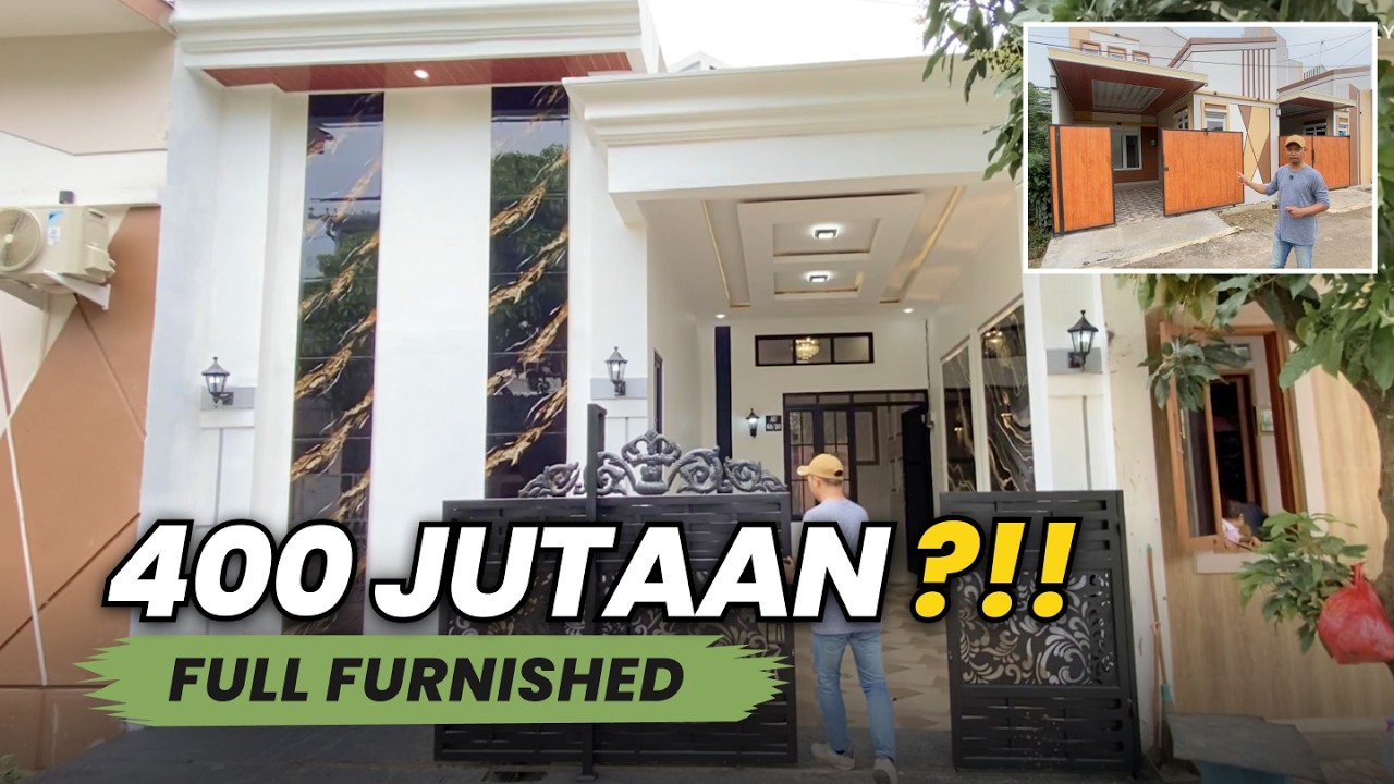 Rumah 400 Jutaan Full Furnished?! Fasad & Interiornya Mewah Banget 😱