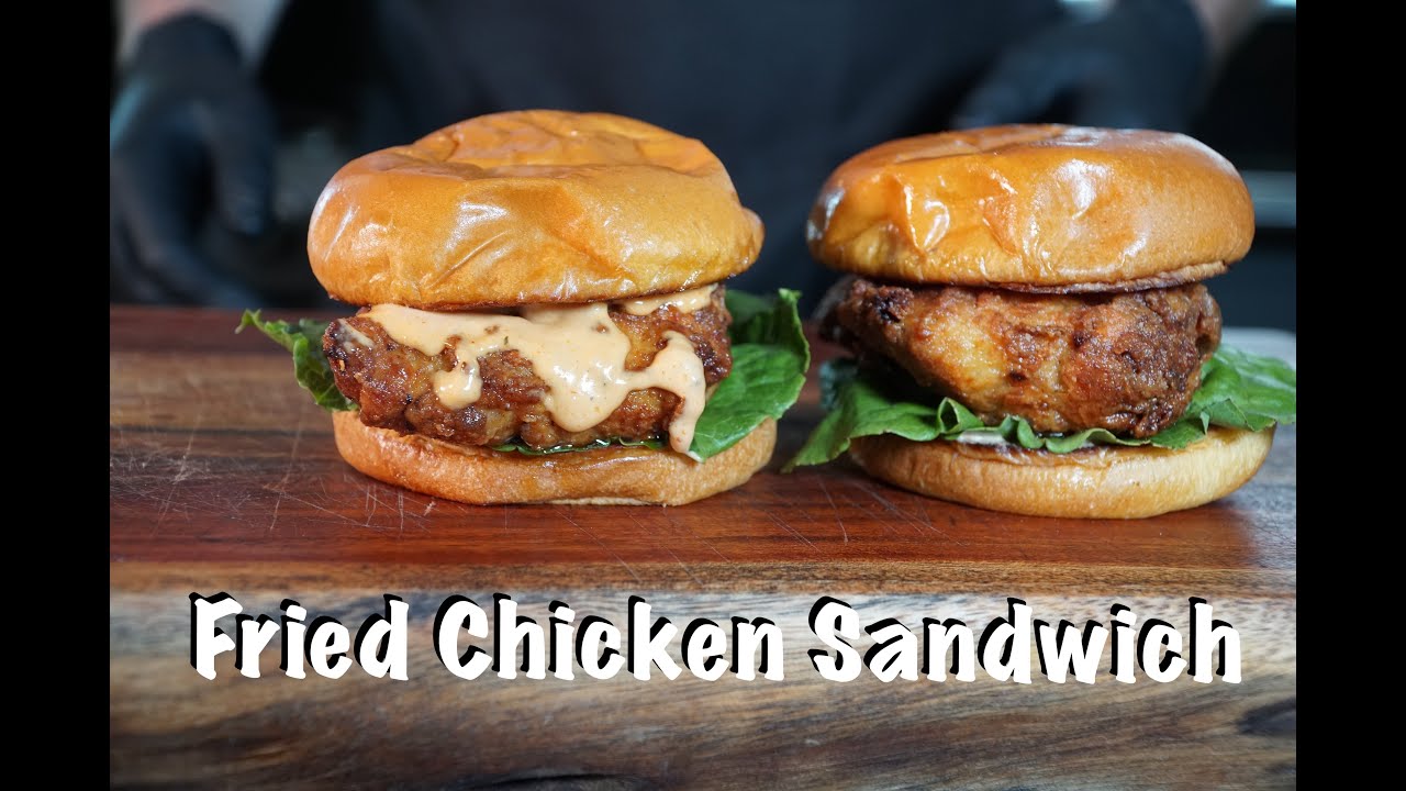 How To Make a Fried Chicken Sandwich - Chicken Sandwich Recipe - Better Than Popeyes!